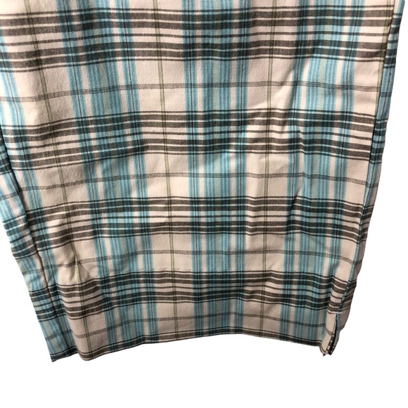 NWT White Stag Mid Calf Capris Pants, Academia Plaid SZ 8 Side Zip Wide Leg - Picture 8 of 8